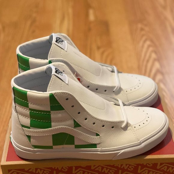 Vans Other - Vans Leather Check Sk8-Hi VN0A4BV6TS9 Green/White